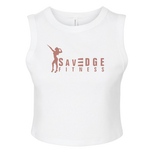 SavEDGE WOMEN'S MICRO RIB MUSCLE CROP TANK