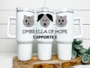 Umbrella of Hope 40 oz Tumbler Water Bottle