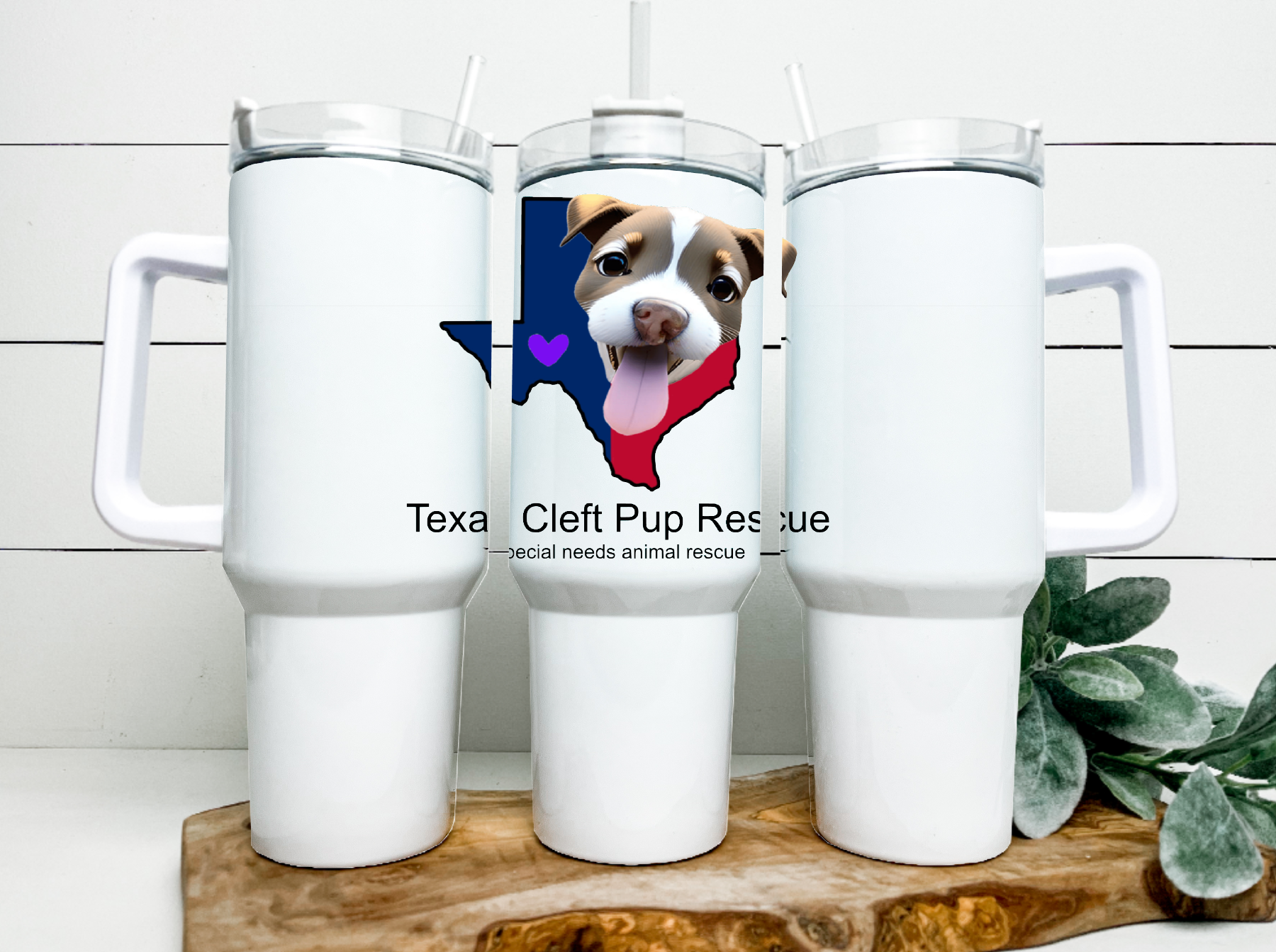 Texas Cleft 40 oz Tumbler Water Bottle