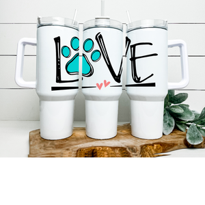 Ruff Life 40 oz Tumbler Water Bottle