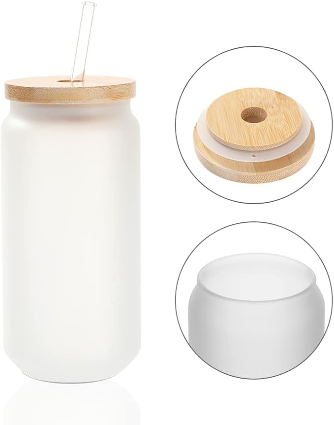 18 oz Lily's Frosted Glass