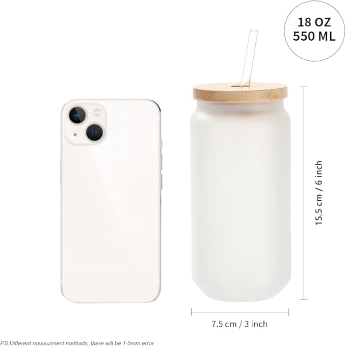 18 oz Lily's Frosted Glass