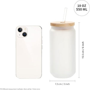 18 oz Lily's Frosted Glass