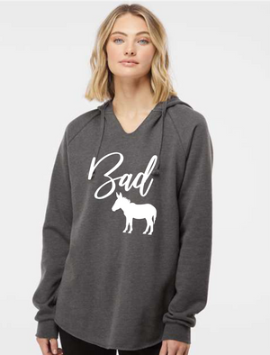 Bad Ass Lightweight California Wave Wash Hooded Sweatshirt