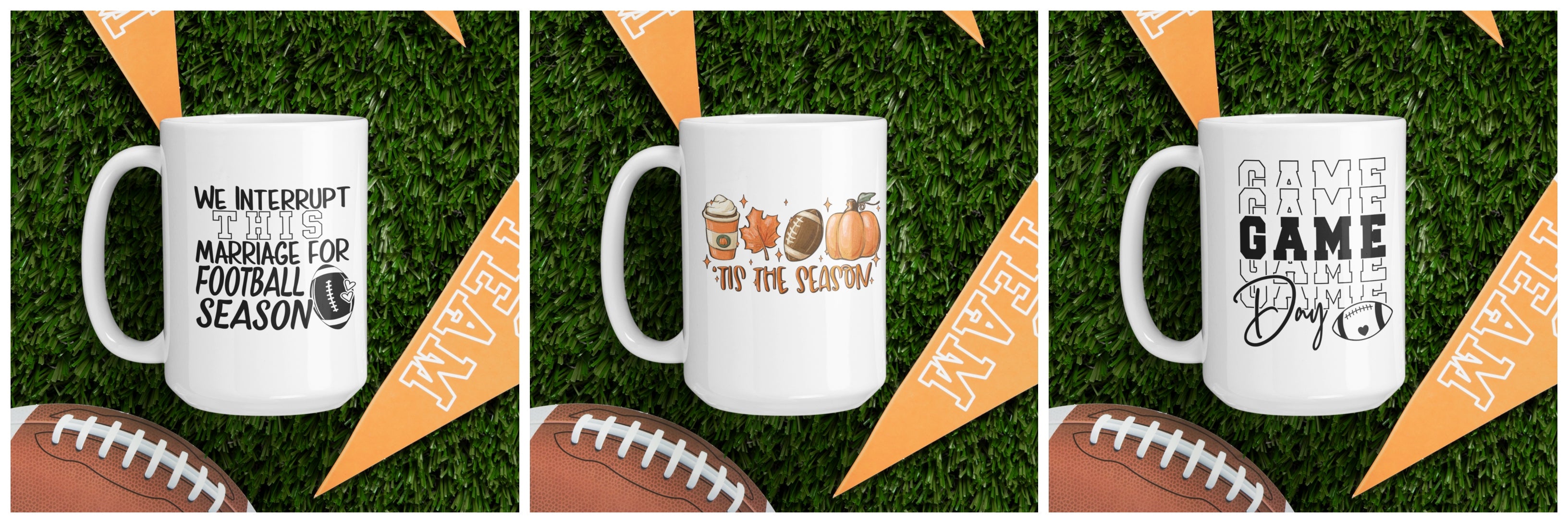 Football Coffee Mug (11oz-15oz)