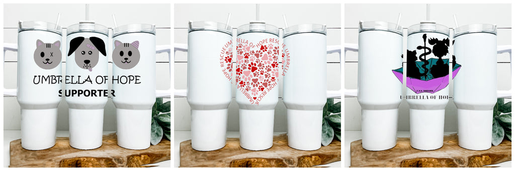 Umbrella of Hope 40 oz Tumbler Water Bottle