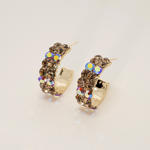 Swarovski Elements Hoop Earrings (Several Colors)