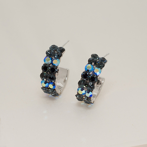 Swarovski Elements Hoop Earrings (Several Colors)