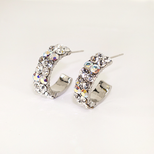 Swarovski Elements Hoop Earrings (Several Colors)