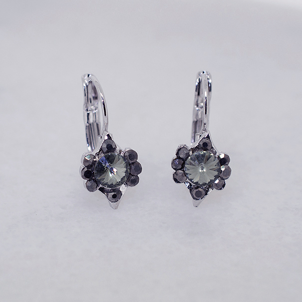 Vintage-Inspired Austrian Crystal Hoop Earrings