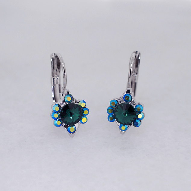 Vintage-Inspired Austrian Crystal Hoop Earrings