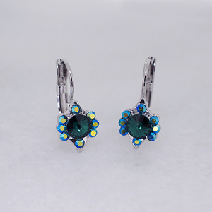Vintage-Inspired Austrian Crystal Hoop Earrings