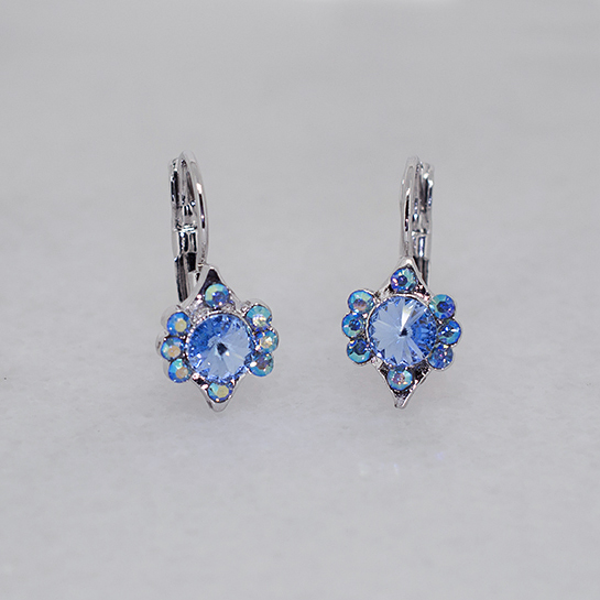 Vintage-Inspired Austrian Crystal Hoop Earrings