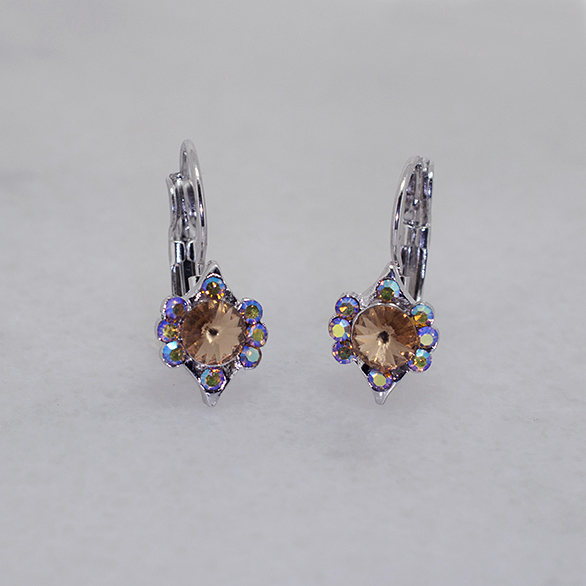 Vintage-Inspired Austrian Crystal Hoop Earrings