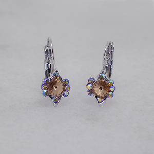 Vintage-Inspired Austrian Crystal Hoop Earrings