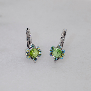 Vintage-Inspired Austrian Crystal Hoop Earrings