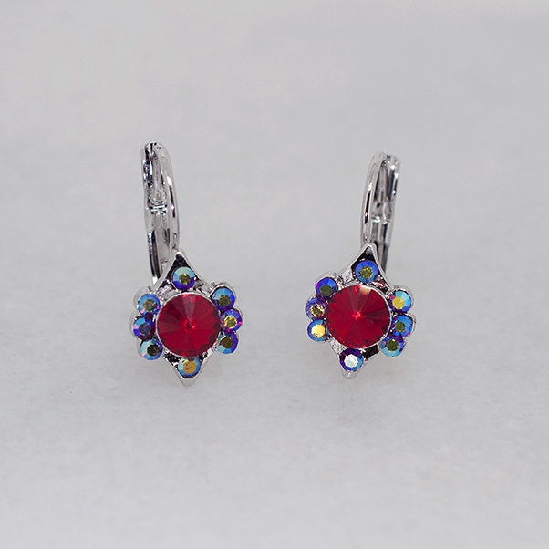 Vintage-Inspired Austrian Crystal Hoop Earrings