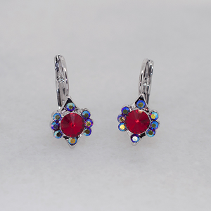 Vintage-Inspired Austrian Crystal Hoop Earrings