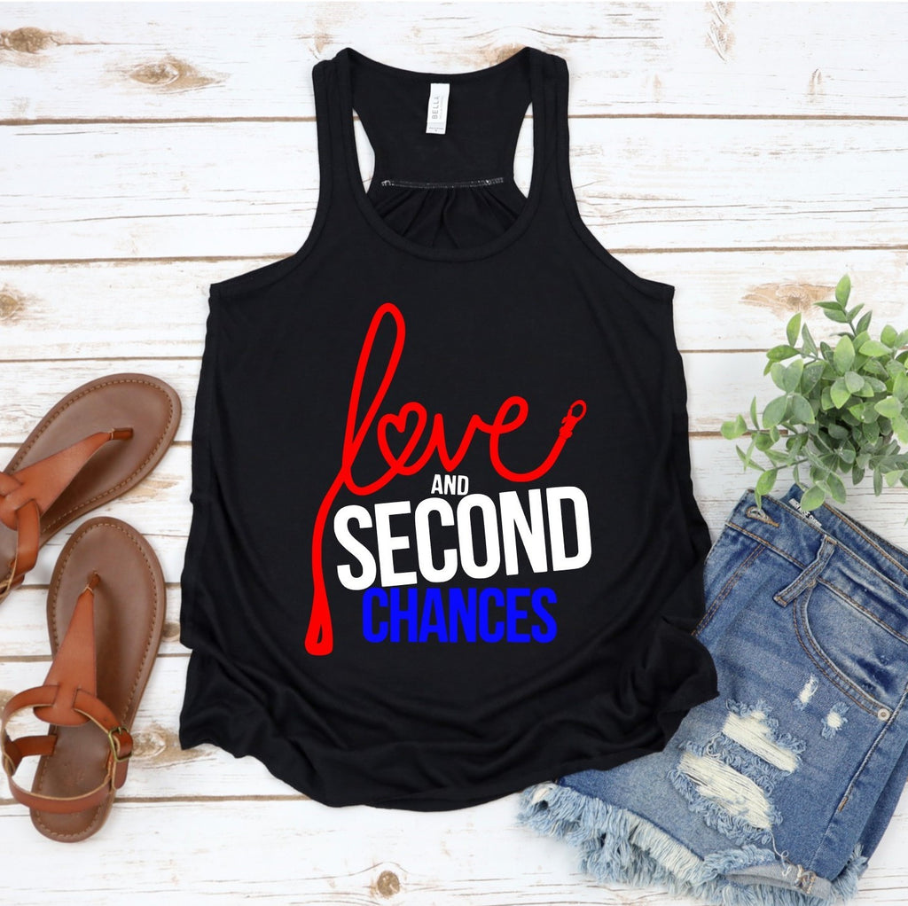 LSC 4th of July Women's Racerback Tank - Ruff Life Rescue Wear