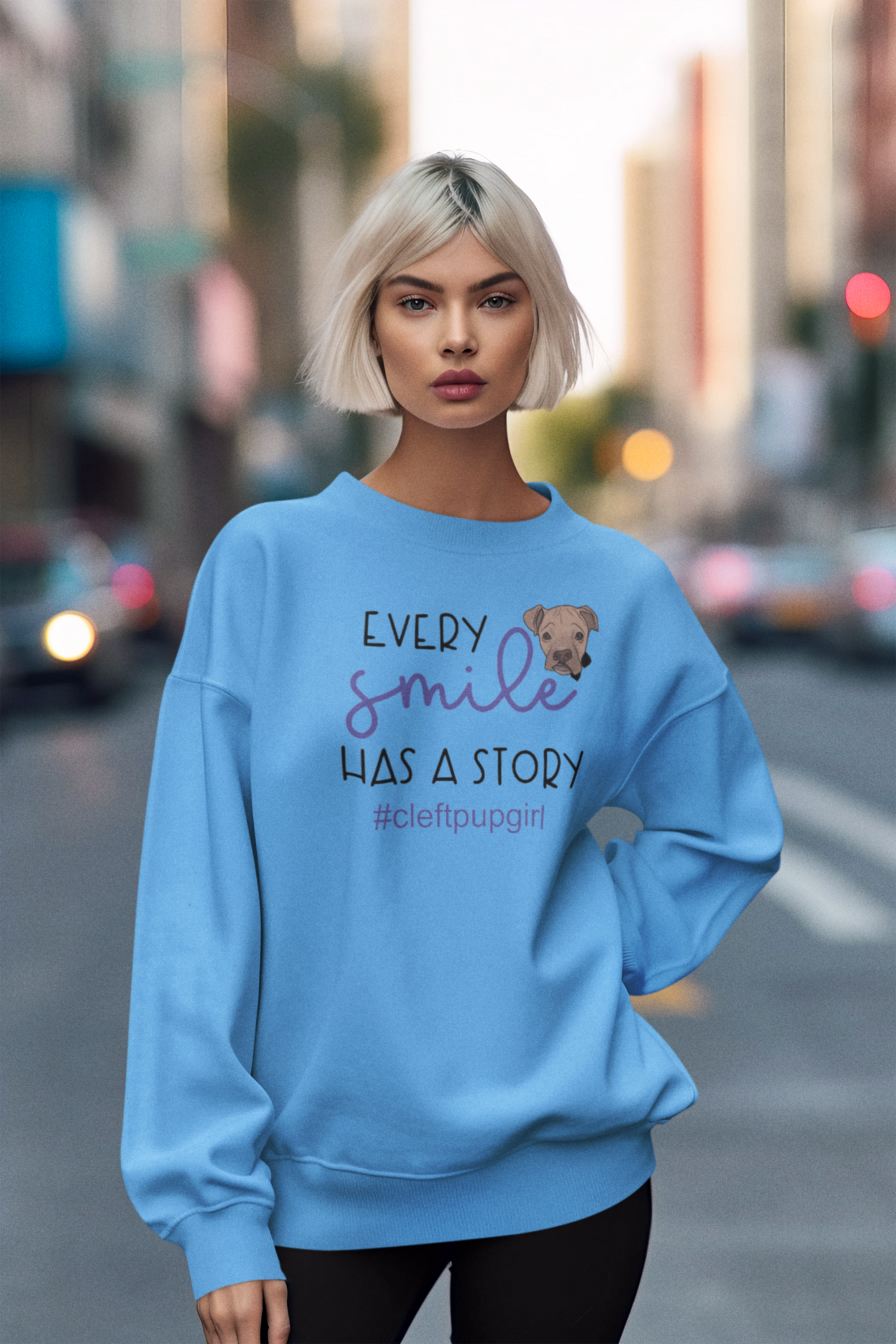 Cleft Pup Brigade Story Sweatshirt (available in several colors)