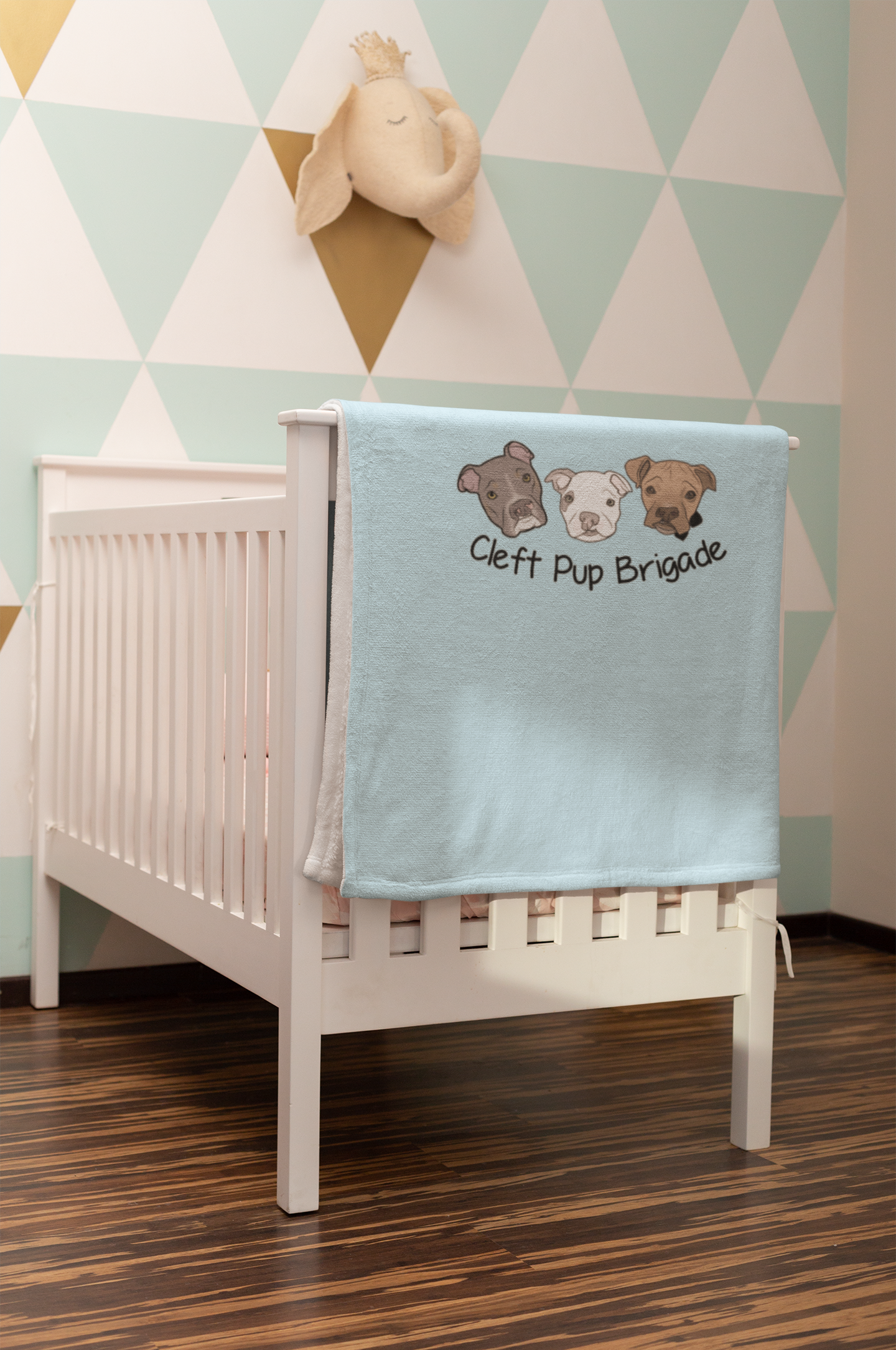 Cleft Pup Brigade Puppy - Baby Blanket