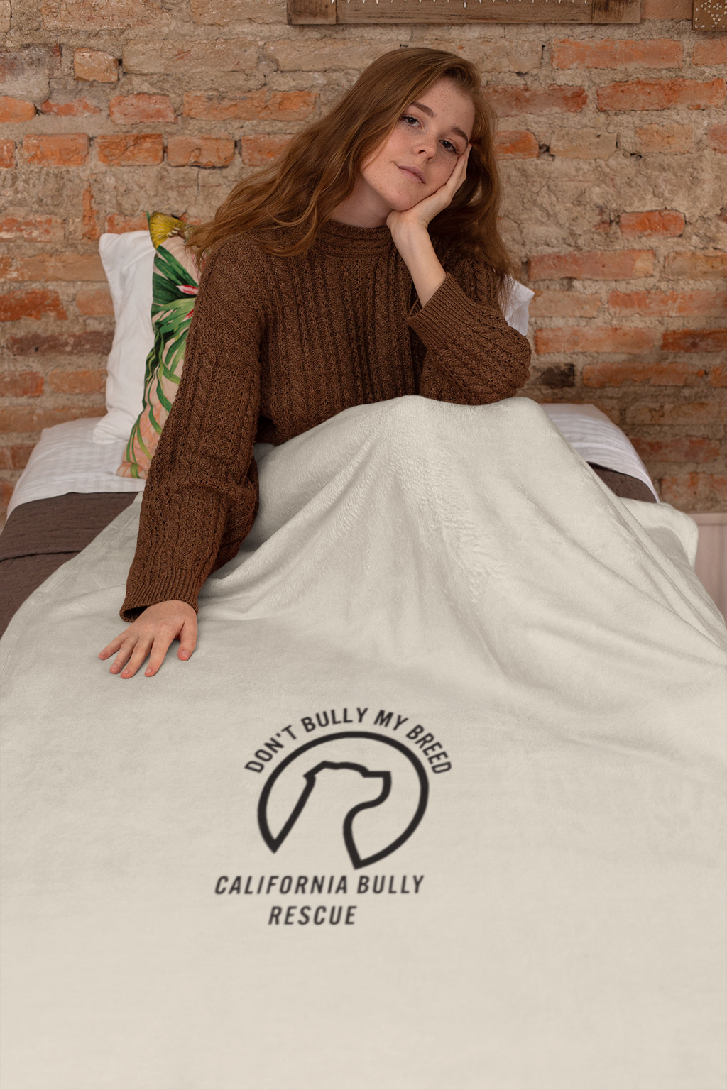 California Bully Rescue Cozy Fleece Blanket