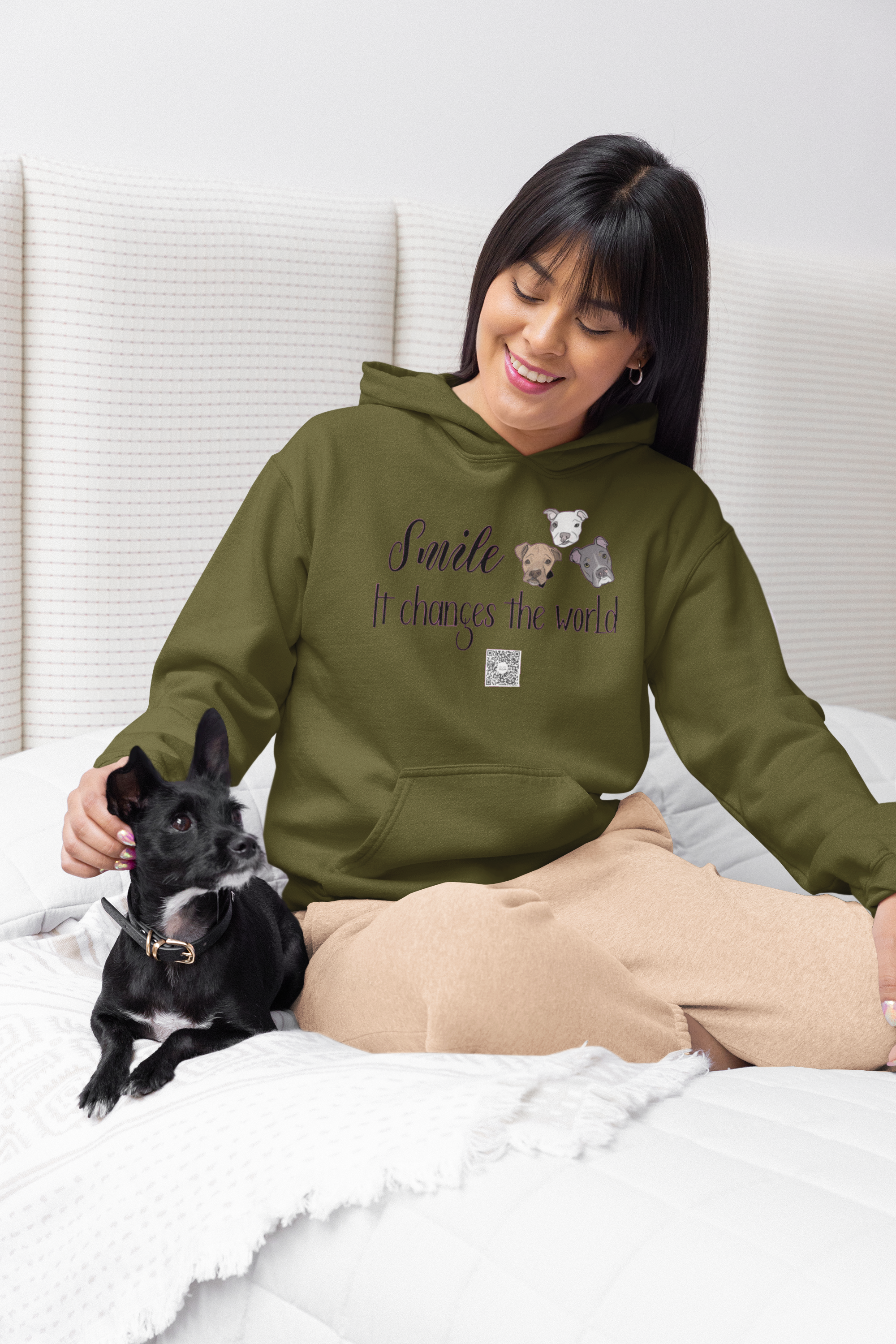 Cleft Pup Brigade Pullover Hoodie Smile (Available in several colors)