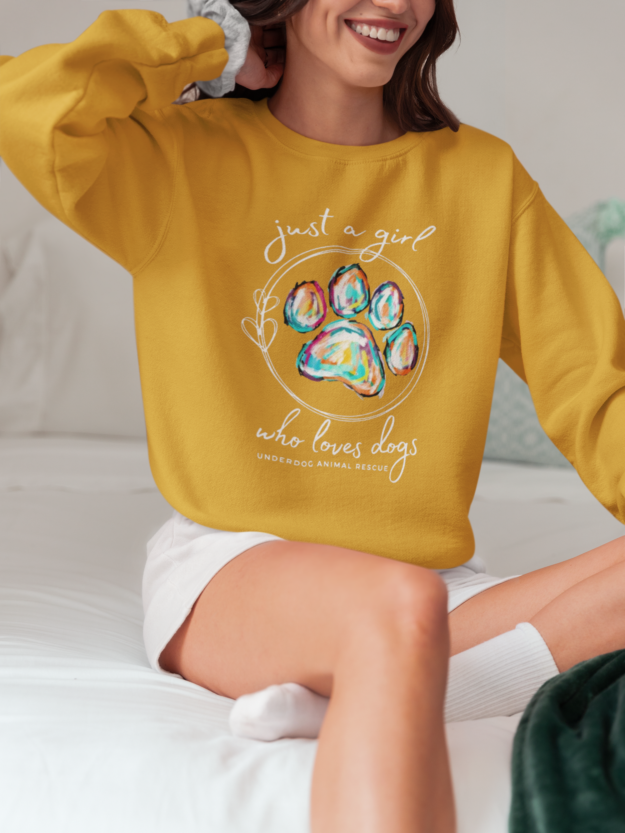 Girl Who Love Dogs Sweatshirts (Available in several colors)