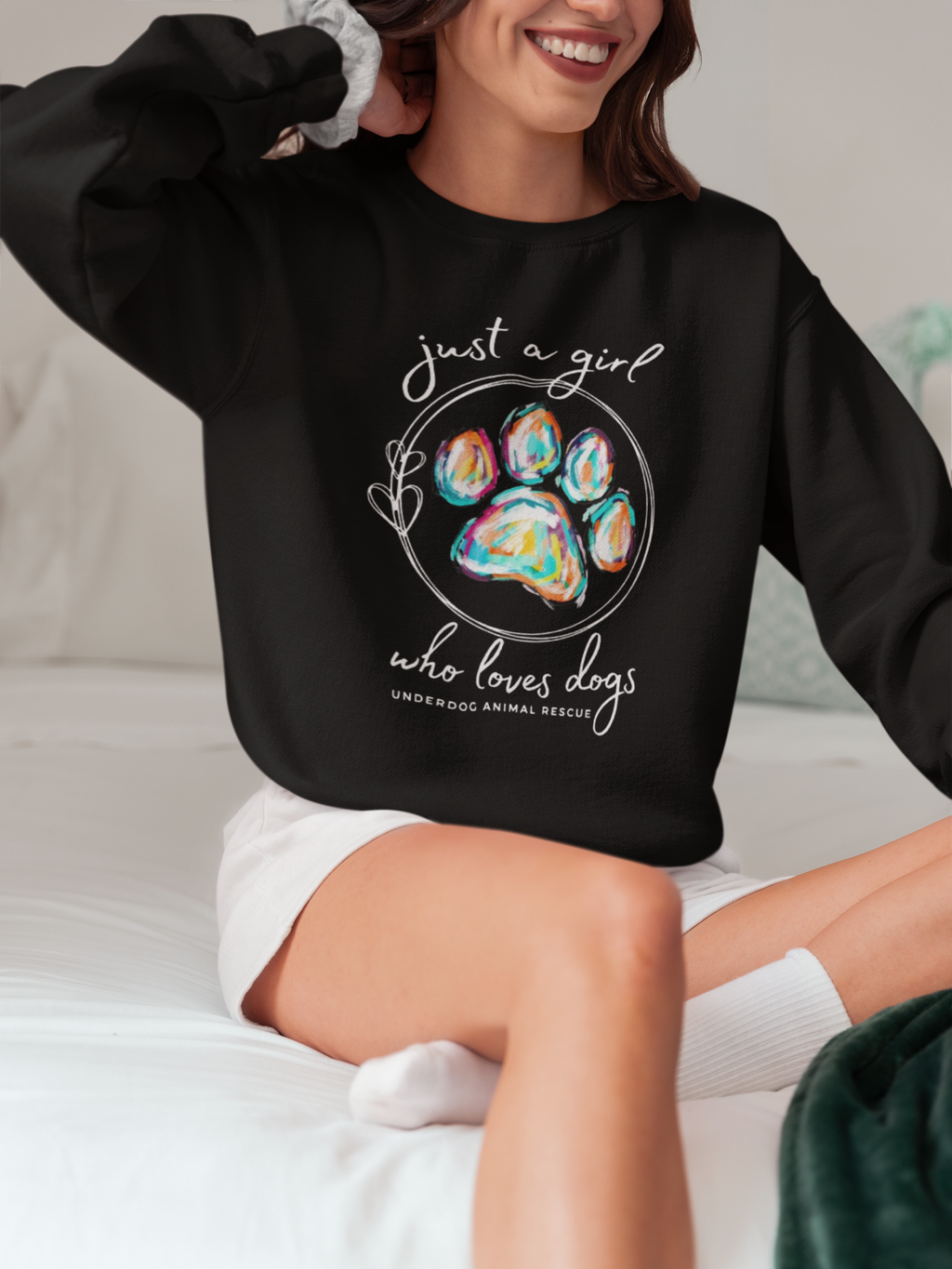 Girl Who Love Dogs Sweatshirts (Available in several colors)