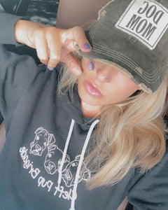 Cleft Pup Brigade Pullover Hoodie Black & White Logo (Available in several colors)