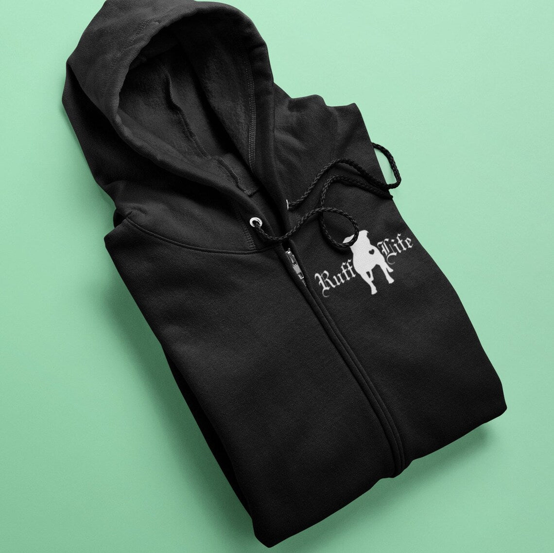Pitty Zip Up Hoodie (Available in several colors) - Ruff Life Rescue Wear