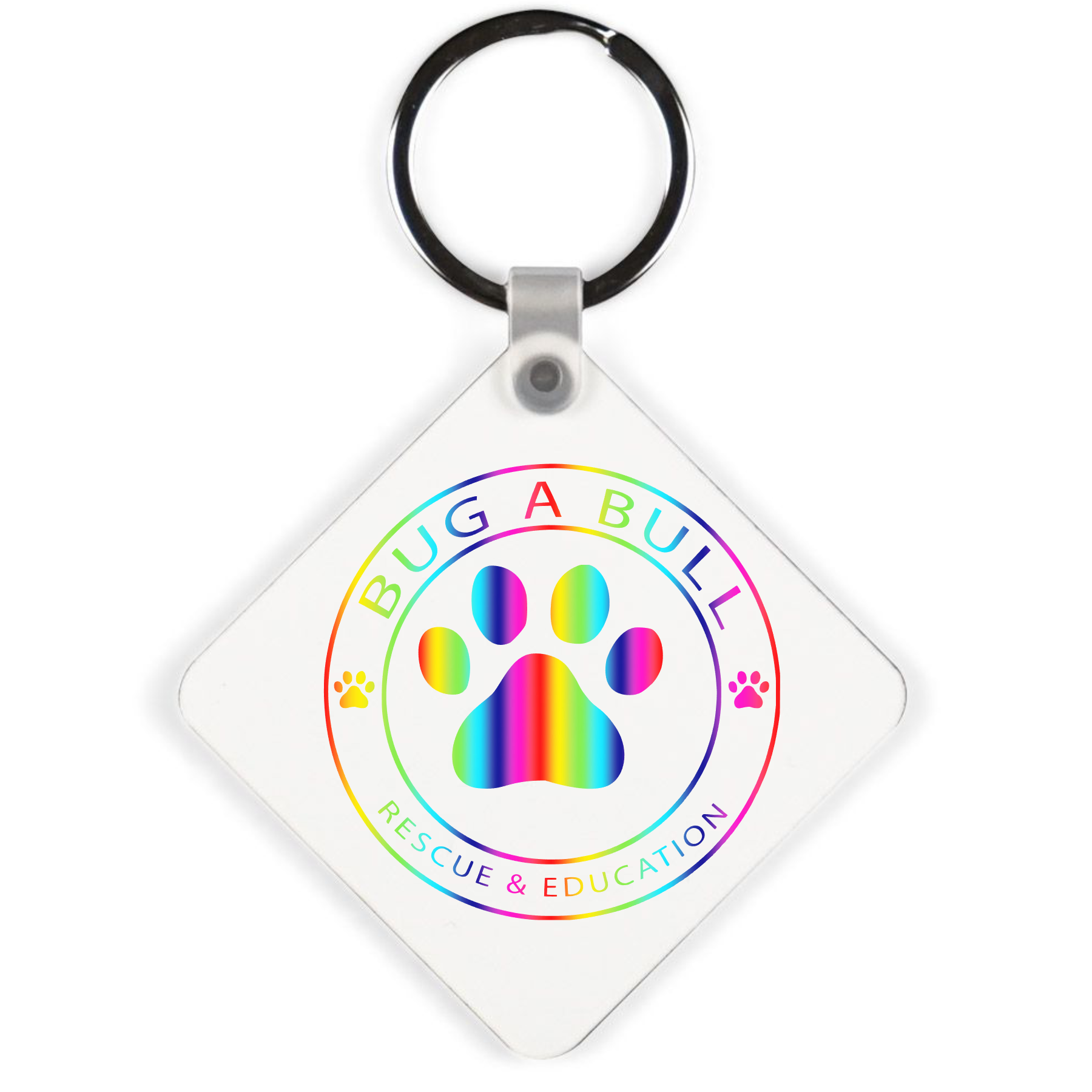 Pride Bug A Bull Keychains Double-Sided Pendants