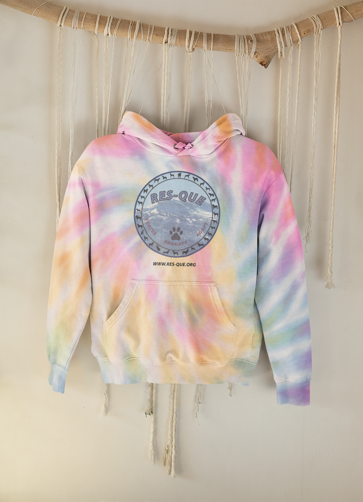 Res-Que Tie-Dyed Hoodie