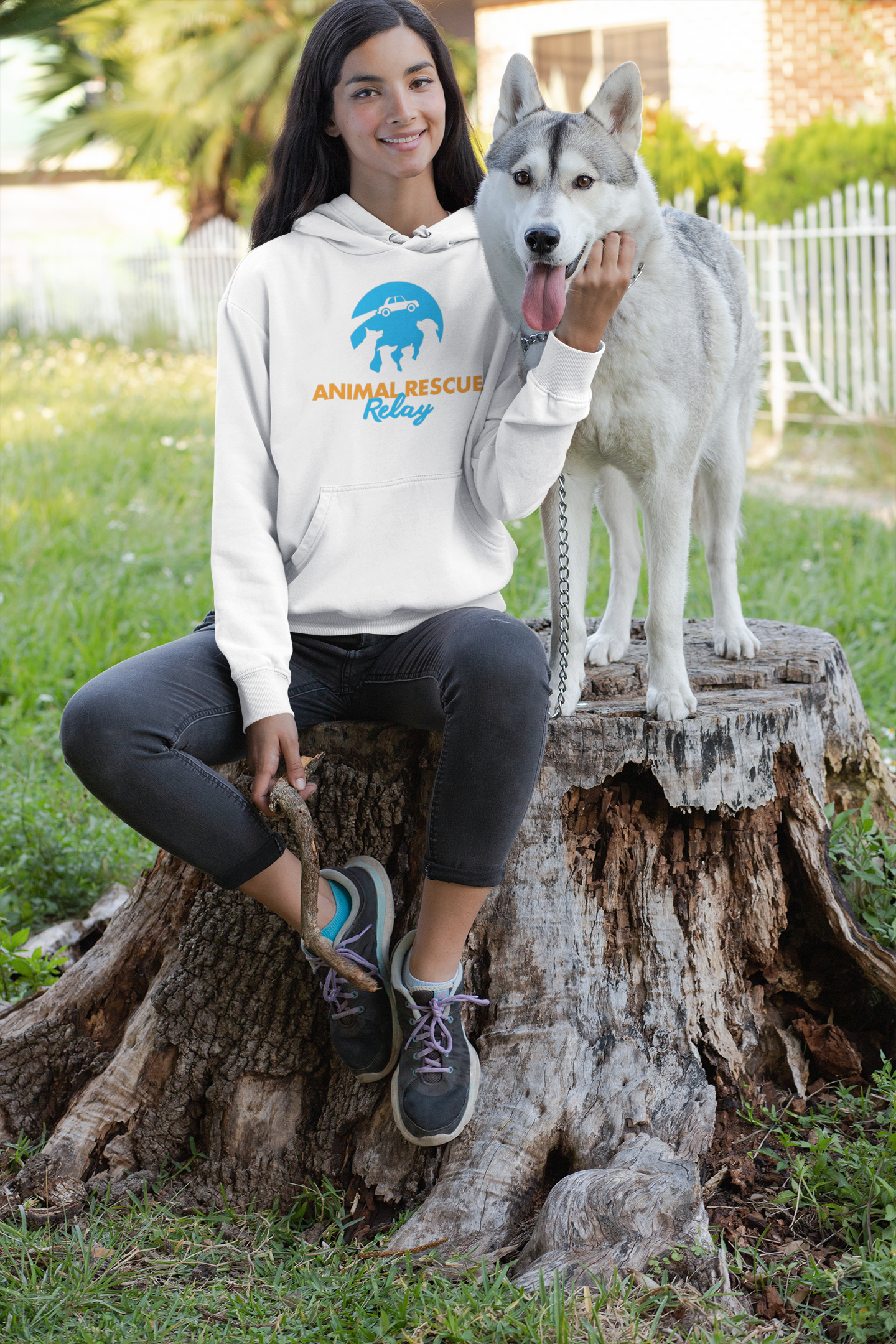 Animal Rescue Relay- Pullover Hoodie (Available in several colors)