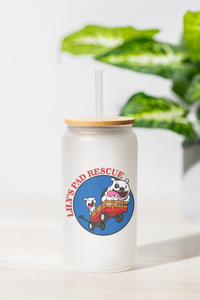 18 oz Lily's Frosted Glass