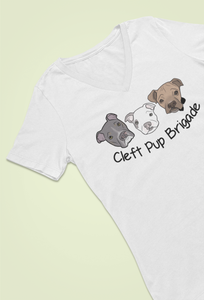 Cleft Pup Brigade V Neck (available in several colors)
