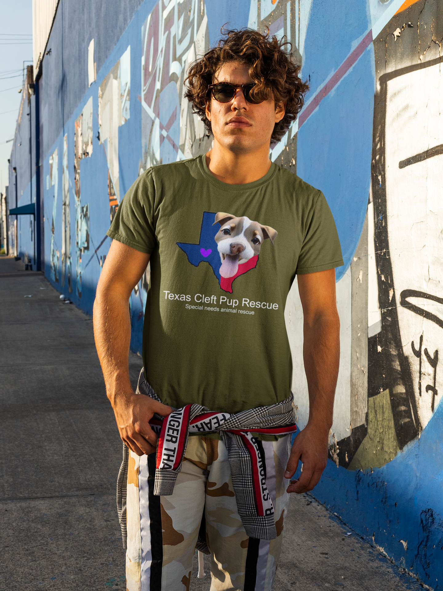 Texas Cleft Pup Unisex Tee (available in several colors)