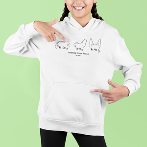 Underdog Rescue Love Repeat Youth Hoodie