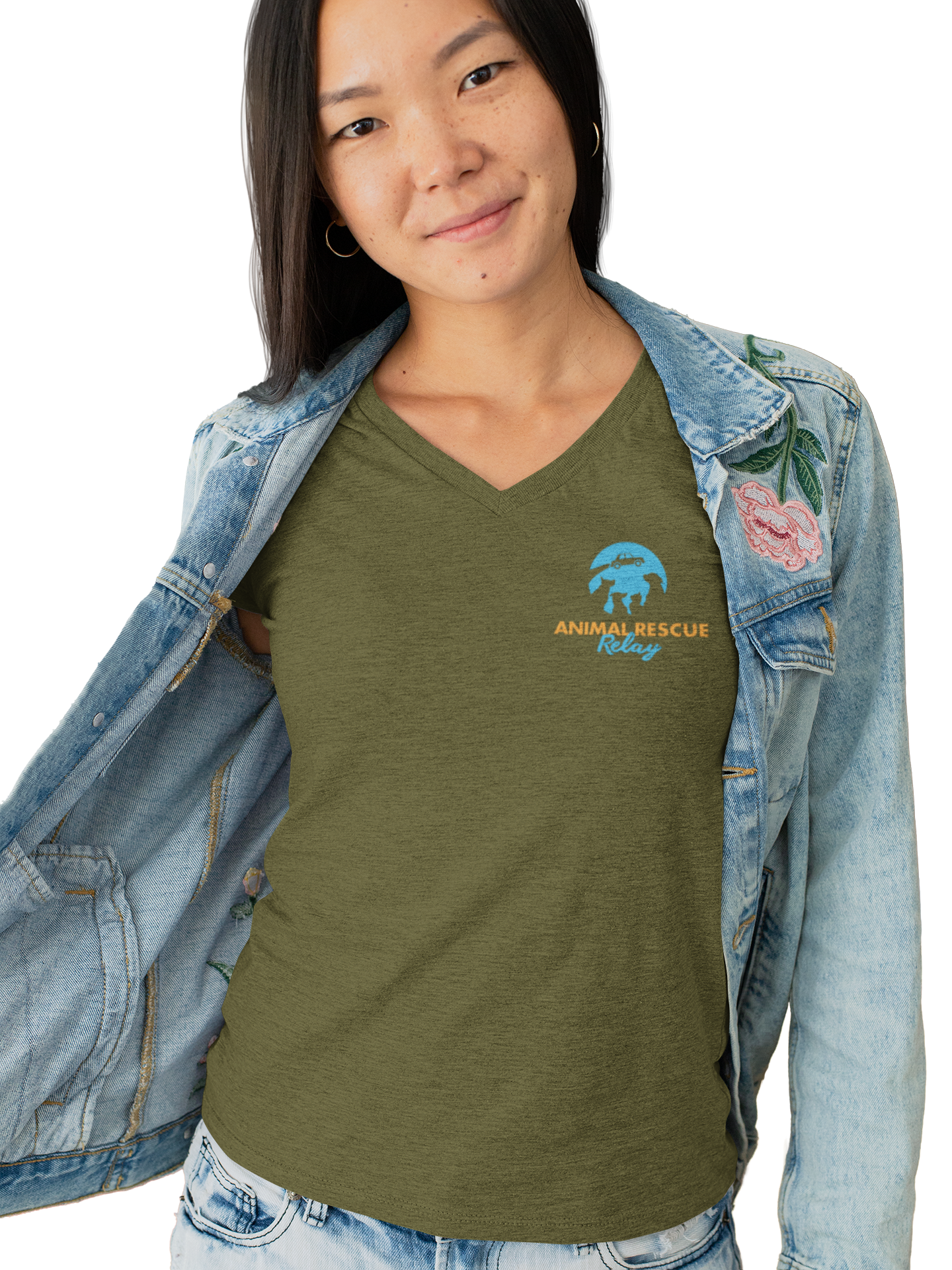 Animal Rescue Relay V Neck (Available in several colors)