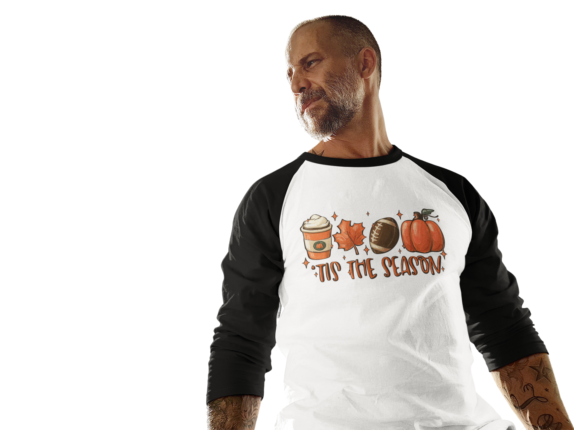 Football Fall and Coffee Raglan Sleeve Baseball Jersey