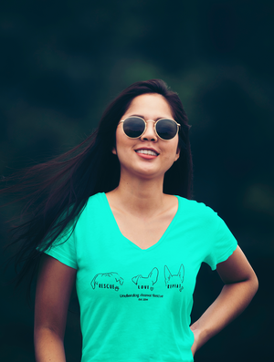 Rescue Love Repeat V-Neck (available in several colors)