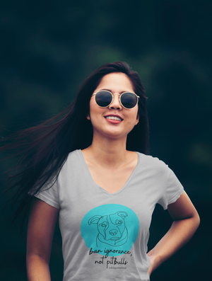 Pit Bull Awareness V Neck (available in several colors)
