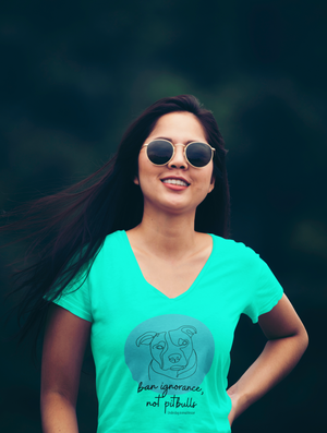 Pit Bull Awareness V Neck (available in several colors)