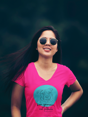 Pit Bull Awareness V Neck (available in several colors)