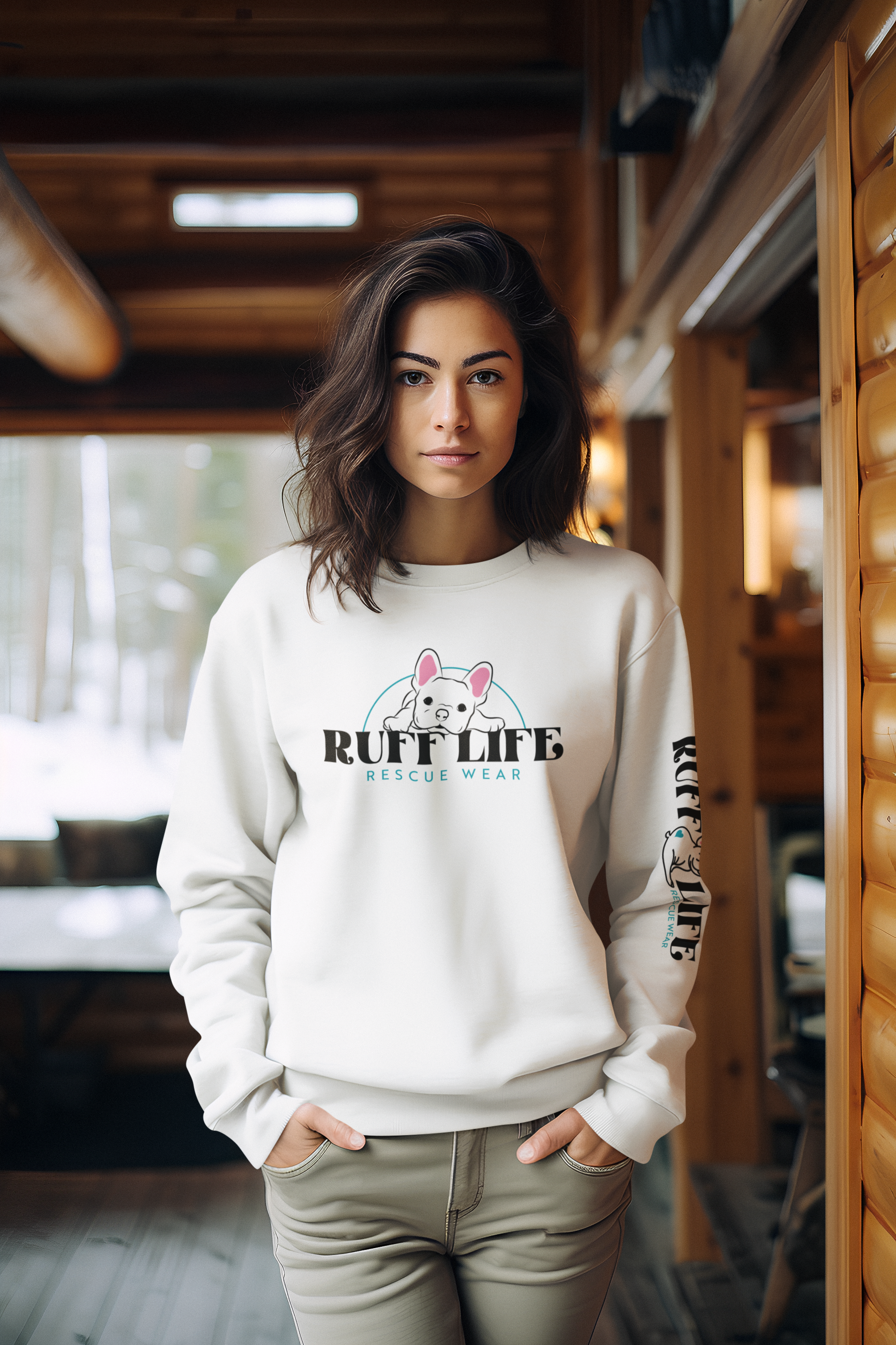Ruff Life Wide Neck Sweatshirt