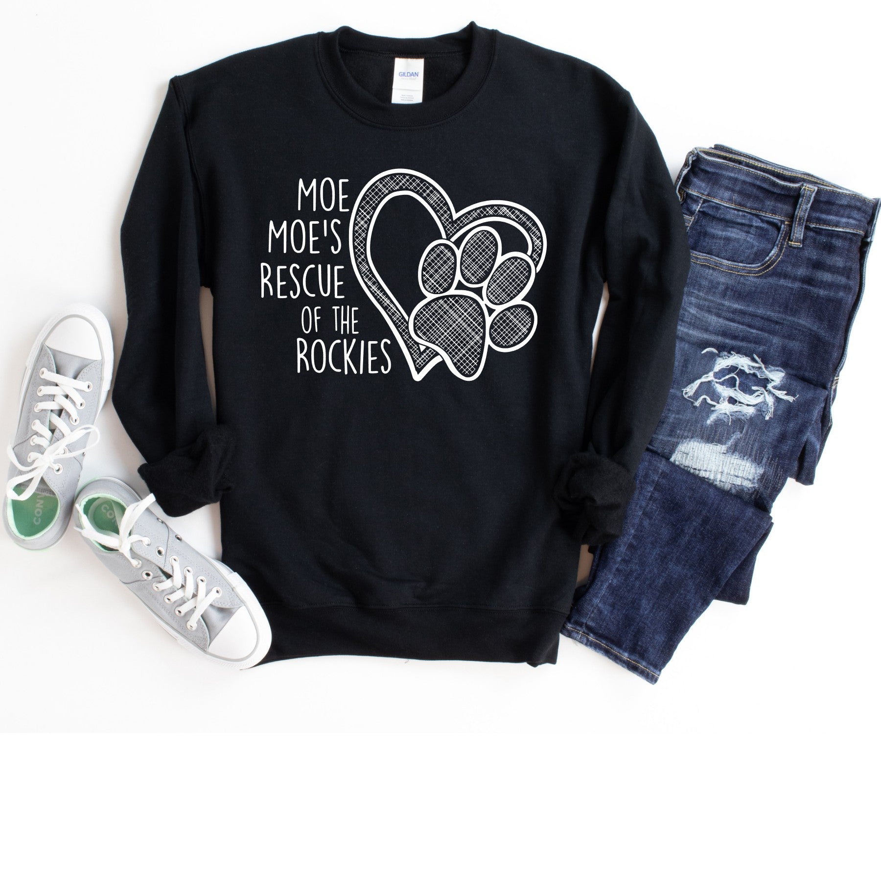 Moe Moe's Unisex Sweat Shirt - Ruff Life Rescue Wear