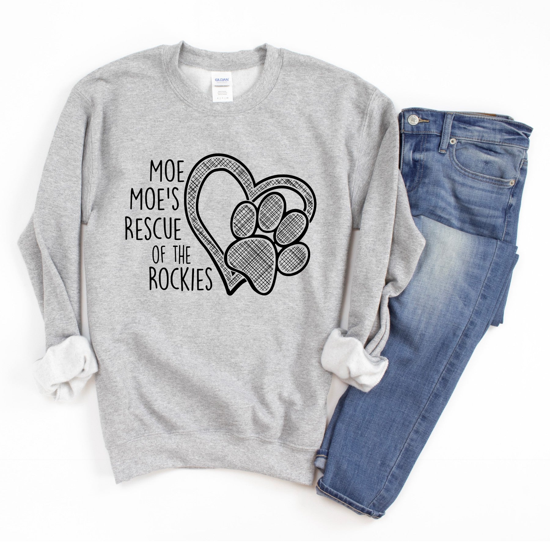 Moe Moe's Unisex Sweat Shirt - Ruff Life Rescue Wear
