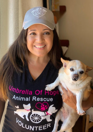 Umbrella of Hope Relaxed Fit V-Neck - Ruff Life Rescue Wear