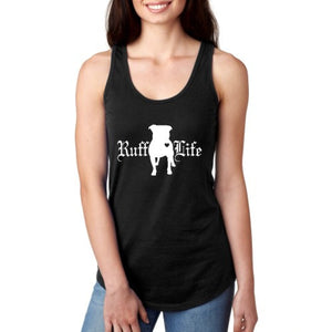 Pit Bull Women's Racerback Tank - Ruff Life Rescue Wear