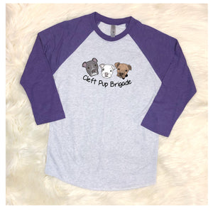 New Cleft Pup Brigade - Raglan Tee - Ruff Life Rescue Wear